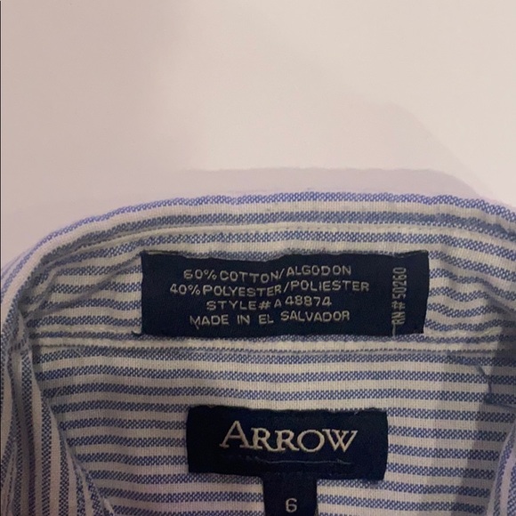 Blue stripe button down - Picture 2 of 3